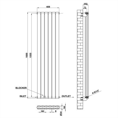 Nicolle Vertical Designer Radiator