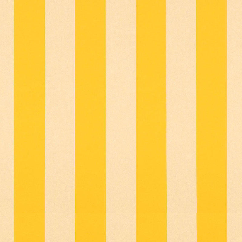 Tissu Sunbrella à rayures 46 po, Jaune