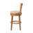 Sadeer Swivel Upholstered Counter Stool with Solid Wood Frame-1457732920