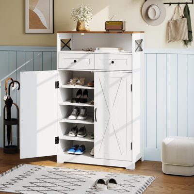 Armoire de rangement pour chaussures Modern Farmhouse
