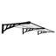 Dakota Fields 2cm W x 0.9cm D Plastic Clear Cover Retractable Door / Window Awning-126196532