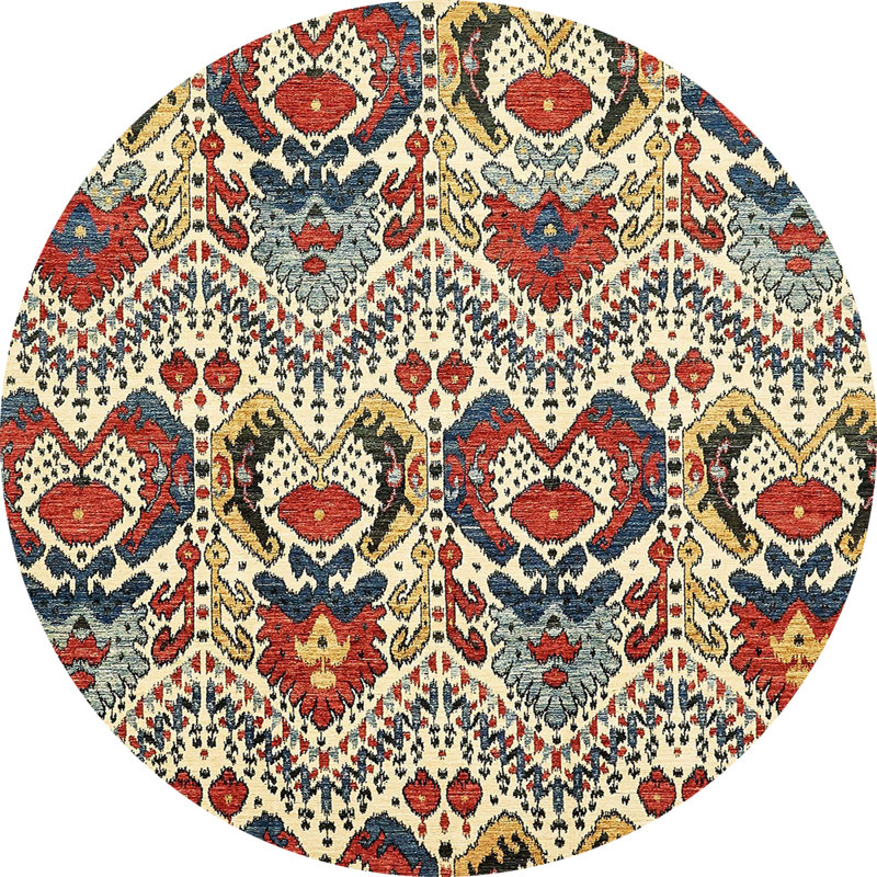 Southwestern Indoor Rug, Round 3'