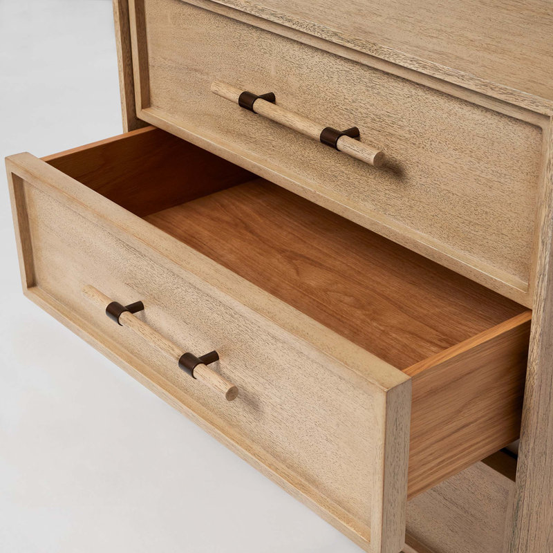 Clement 3 - Drawer Solid Wood Nightstand