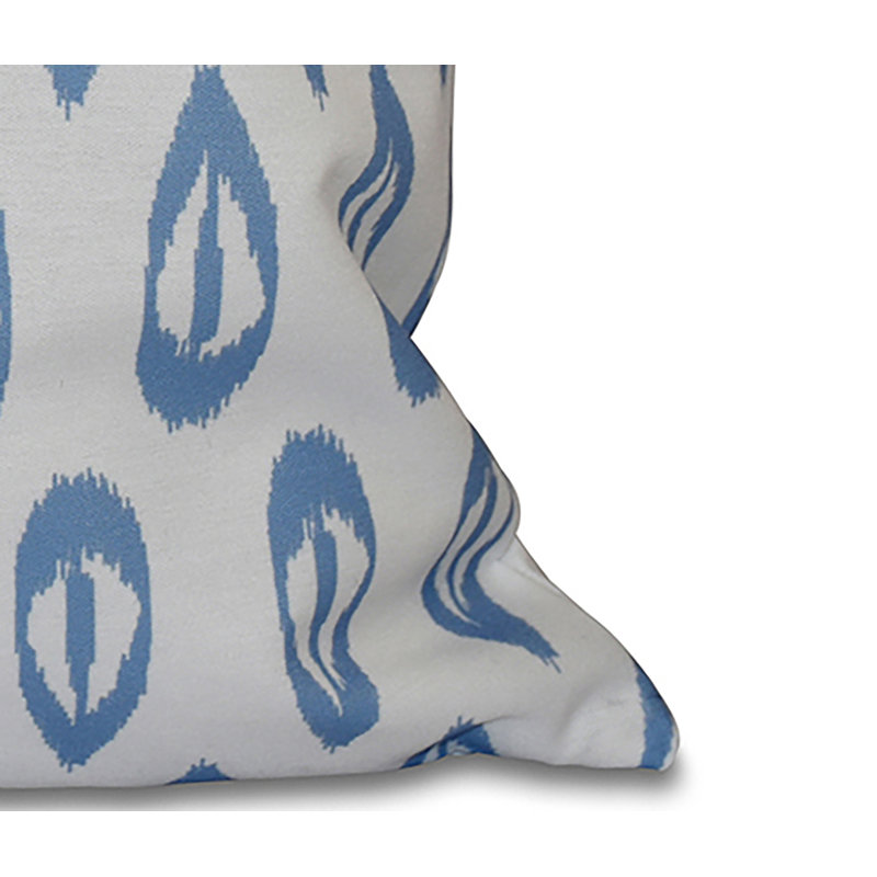Housse et insert de coussin Happy Hippy, H 18 po x l 18 po, Bleu