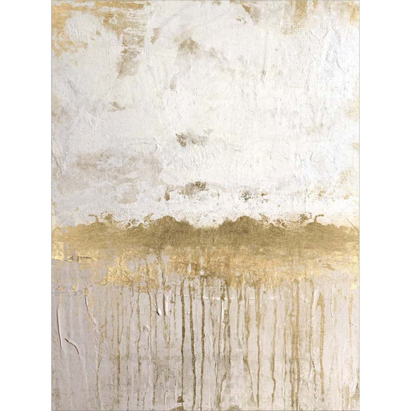 «Metallic Spill 1» par Denise Brown - peinture sur toile tendue