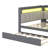 Full-Sized Daybed With Storage Units, A Trundle Bed, A Charging Outlet, LED Lighting, A Desk, And An Upholstered Headboard And Back Support-1925200842