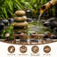 Murale Papier peint auto-adhésif Zen Spa Bamboo Water Stacked Stones Rippling Water Tranquil-130483619