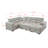 123" Oversized Sectional Sleeper Sofa U Shaped Sleeper Sofa Bed With Pull Out Couch Bed And Storage Chaise-1301046061
