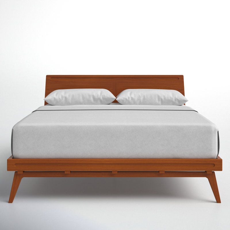 Elswick Solid Wood Platform Bed, Queen
