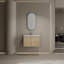 Lavabo de salle de bain mural en céramique 30 po, 2 portes à fermeture douce, contreplaqué-120329968