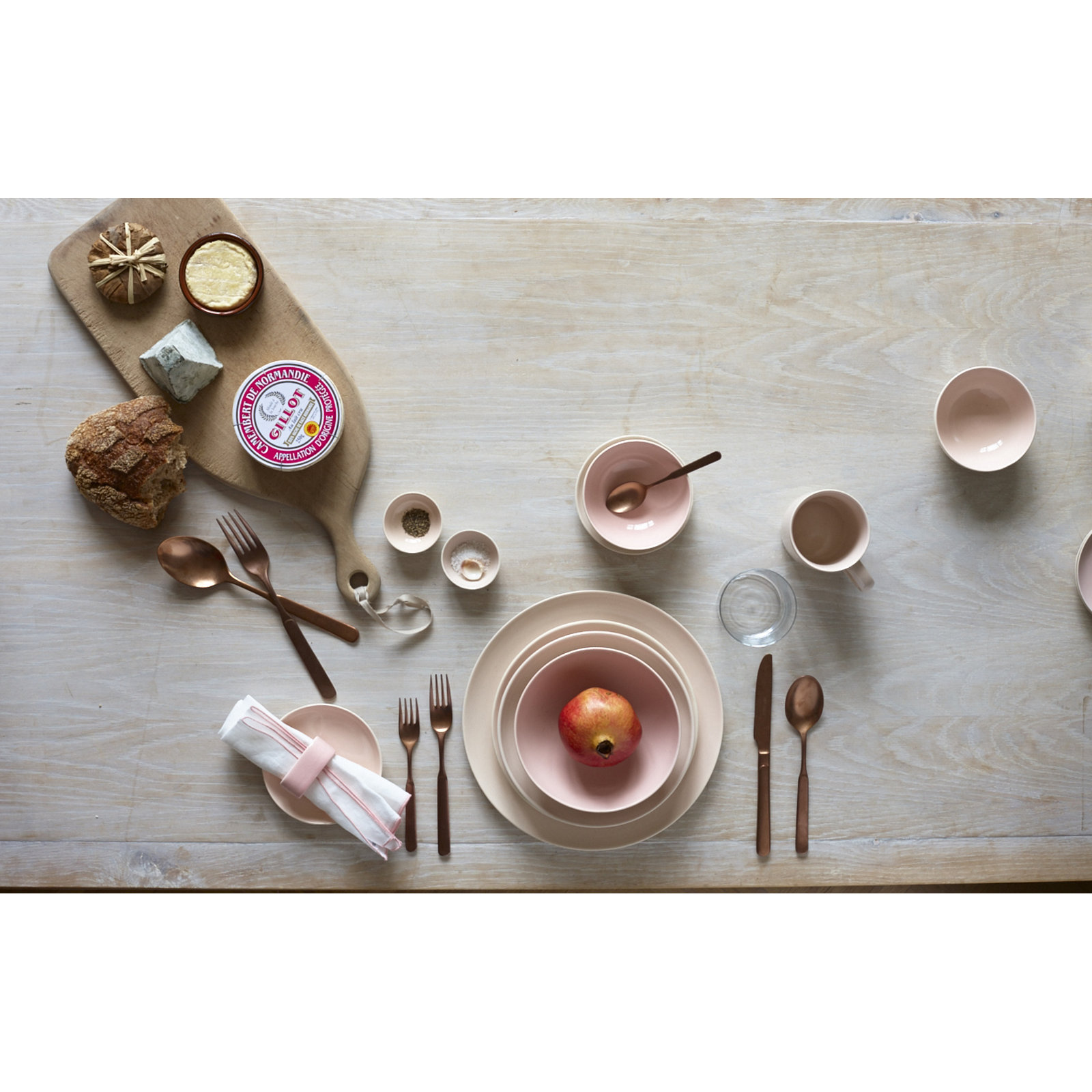 Shell Bisque Porcelain Mug, Soft Pink