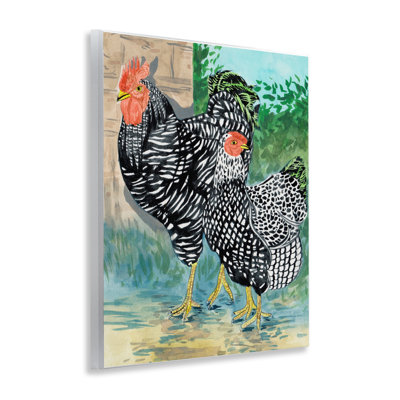Paire de coqs traditionnels par Melissa Wang