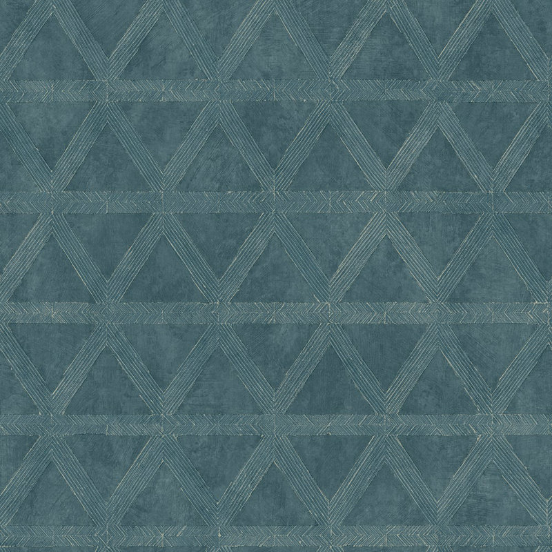 Utopia Collection Tri Prism Effect Wallpaper Roll, Green