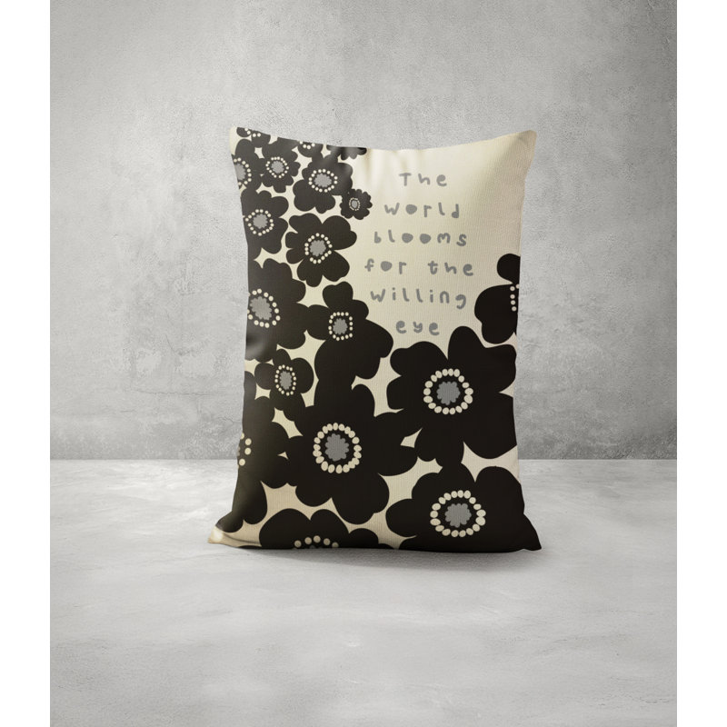 Oreiller Willing Eye, Noir