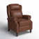Ambrosane 33" Wide Genuine Leather Manual Standard Recliner