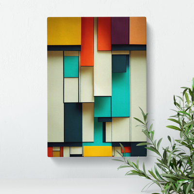 Bauhaus Abstract Art No.1 - Wrapped Canvas