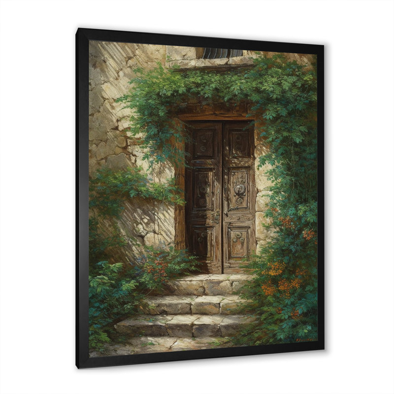 Impression sur toile Robas Brown and Green Nature's Front, Cadre photo noir, H 20 po x l 12 po x P 1 po