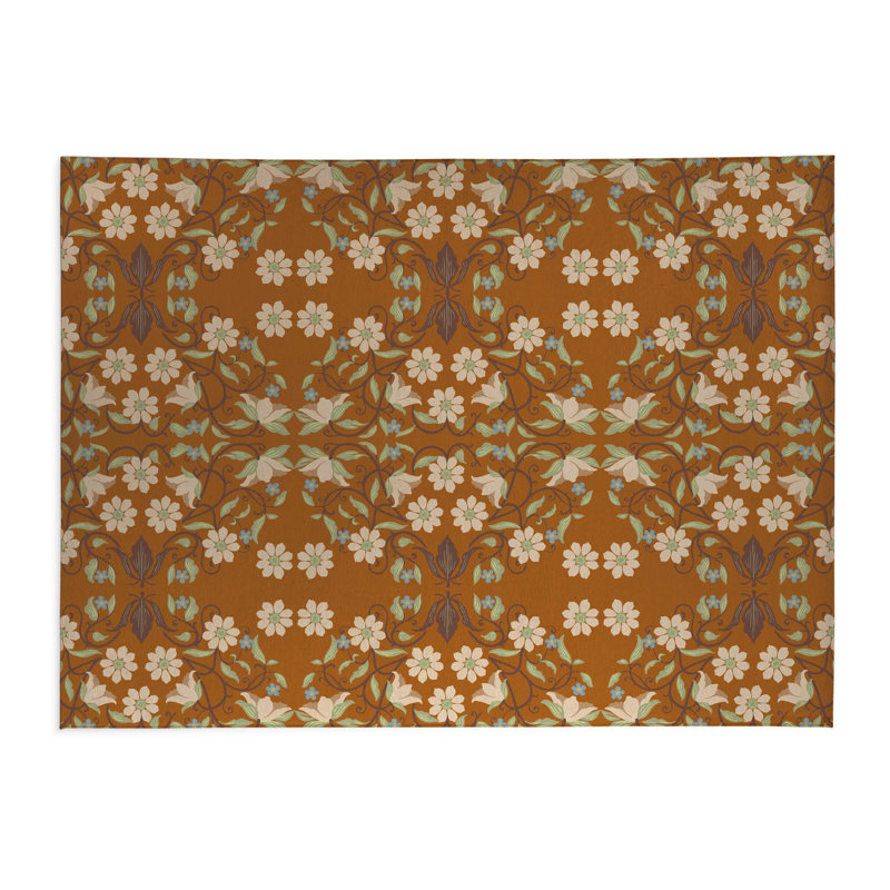 Millie Soft Step Outdoor Area Rug, Rectangle 6' x 4', Brown
