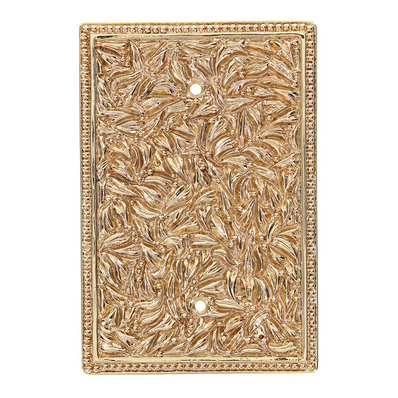 San Michele Blank Wall Plate, Polished Gold