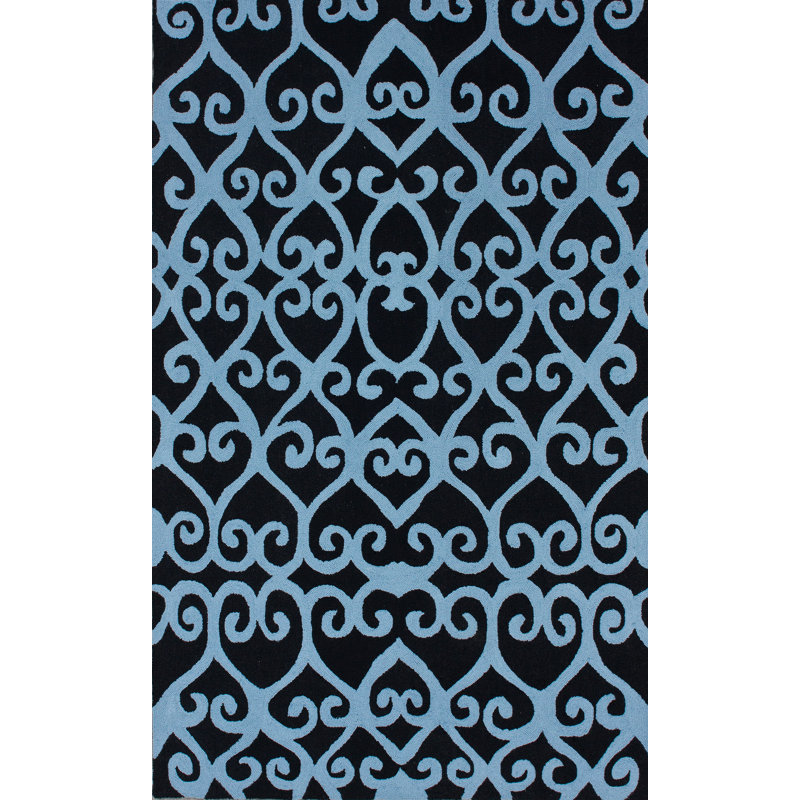 Tapis noir Oneil Hoda, 7 pi 7,2 po x 9 pi 6 po