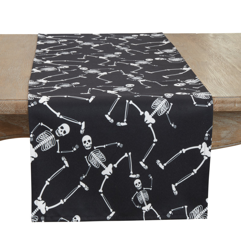 Spooky Skeletons Table Runner