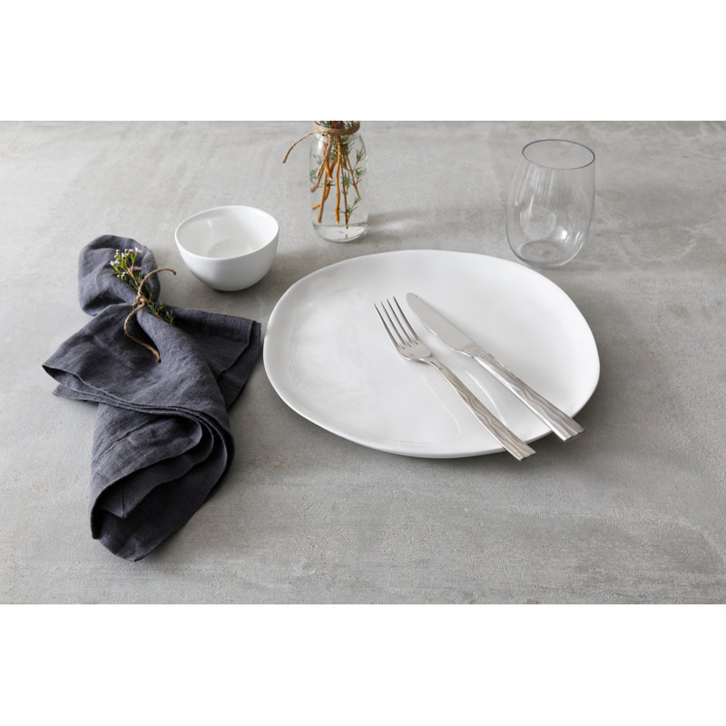 Sandia Melamine Salad Plate, Obsidian
