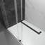 Cabine de douche sans cadre l 48 po x P 76 po x H 76 po avec système de verre trempé souple de 10 mm-62144483