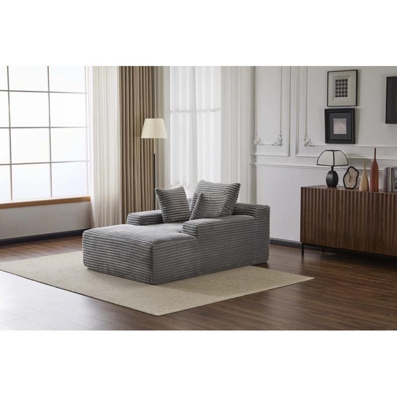 Méridienne surdimensionnée surdimensionnée Cozy Cloud Couch, Gris