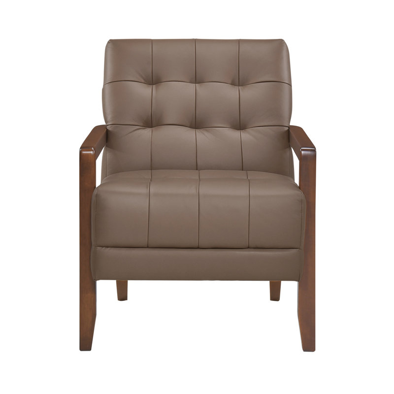 Chaise d'appoint de style moderne, Brun