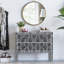 Miroir rond en fer
