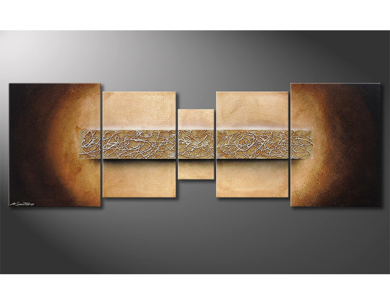 5 Piece No Frame Painting on Canvas