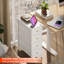 Commode étroite avec 4 tiroirs en tissu pour la salle de bain-1313554220
