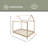 Annamari Sierra Solid Wood Kids House Bed-1137859352