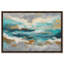 "Golden Tides", reproduction d'art acrylique encadrée bleue et dorée par Art Remedy, cadre doré, 45 x 30-135655501-135655504