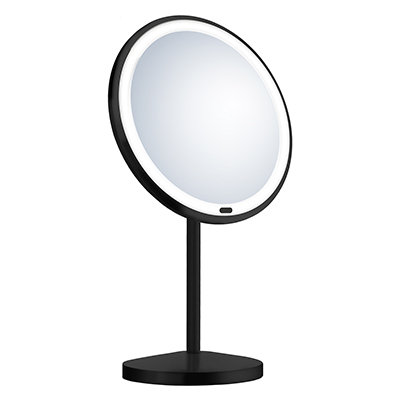 Miroir de maquillage autoportant à DEL rechargeable 7x