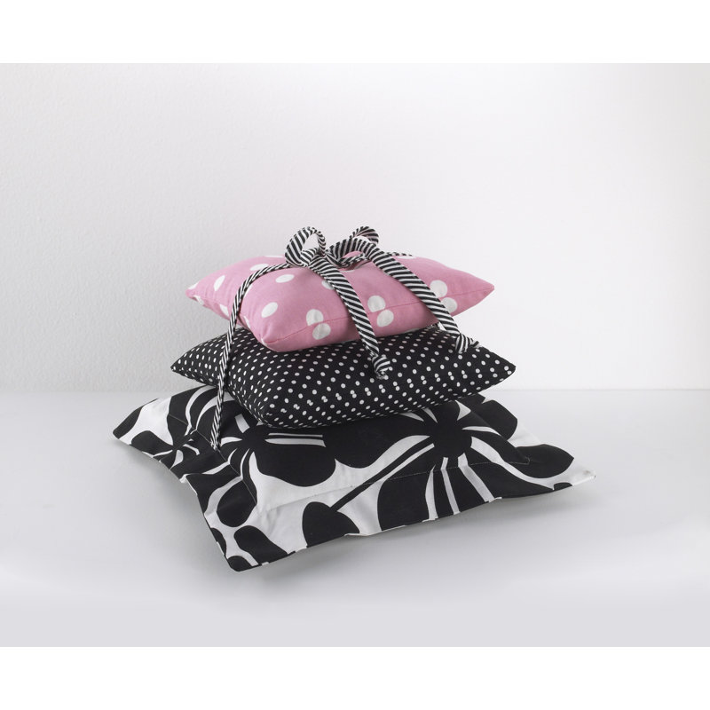 Girly Polka Dots Cotton Throw Pillow