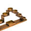 Tealight Candle Holder With Décor Box In Antique Brass, Gift Box Included