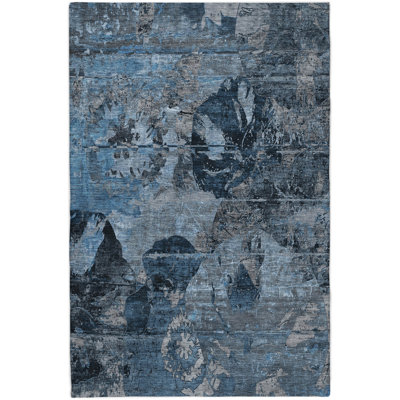 Tapis abstrait à poils longs de qualité supérieure lavable à la machine ADS555