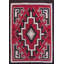 Tapis tissé à plat Bold Red Tribal