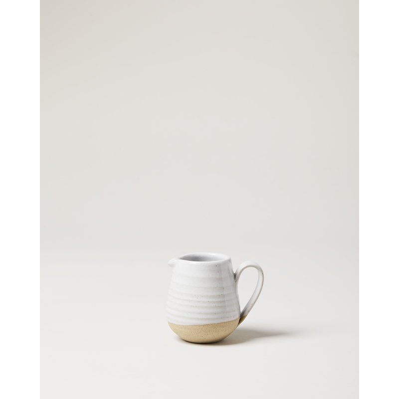 Farmers Stoneware Pitcher, Small: 3.5" X 4"; 8 OZ.