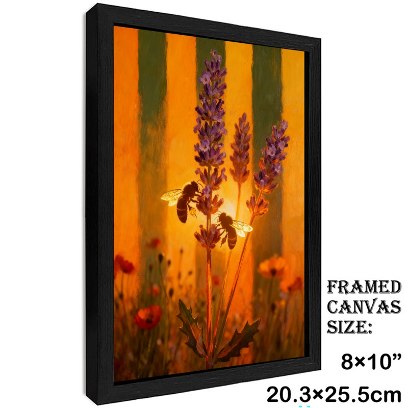 Reproduction d'art encadré noir matin, H 11 po x l 9 po