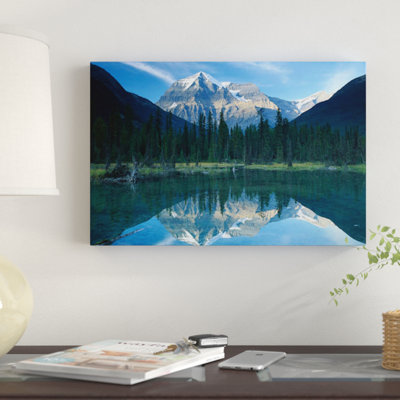 " Mt Robson, Highest Peak In The Canadian Rocky Mountains, Reflected In Lake, British Columbia, Canada " by Tim Fitzharris