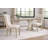 Iralyn 19.5"H French Country Upholstered Side Chair– Ivory Seat, Rustic Gray Frame