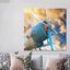 Reproduction sur toile rétro avion: Art mural de l'aviation, décor de caverne d'homme, toile noire encadrée 1P