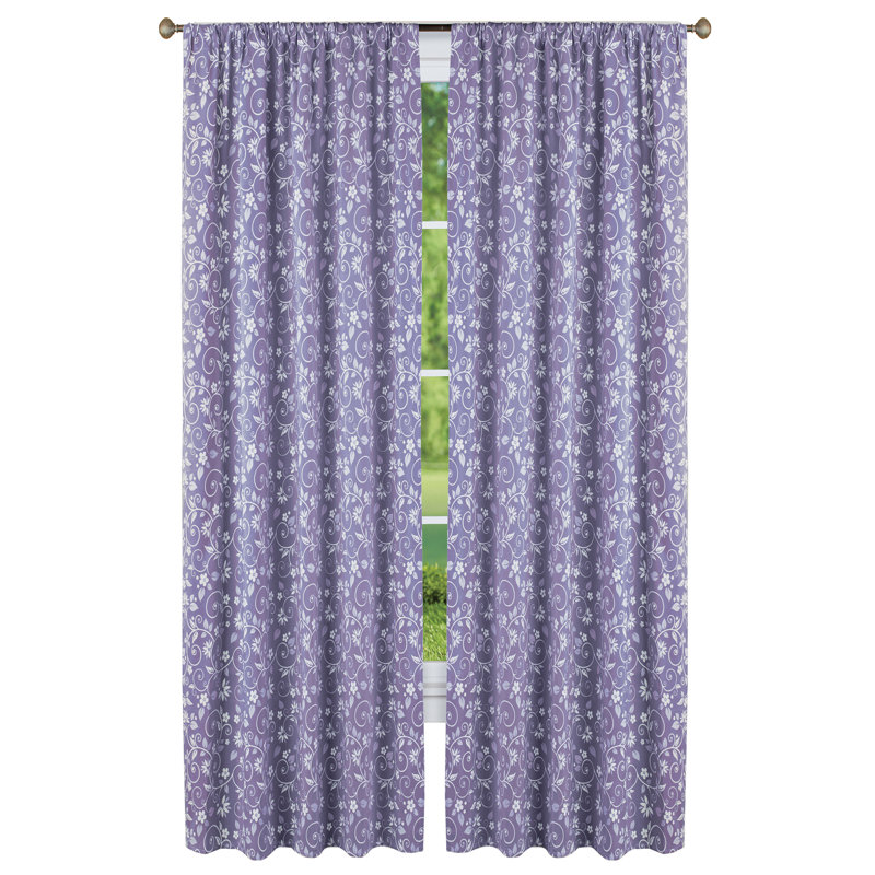 Panneau de rideau simple semi-transparent en microfibre