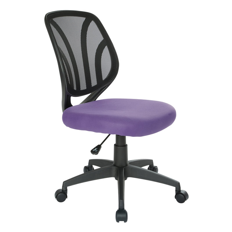 Work Smart Mesh Task Chair, Purple