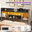 Structure de lit double Sherell avec 4 tiroirs de rangement, gris-108202640-100845096
