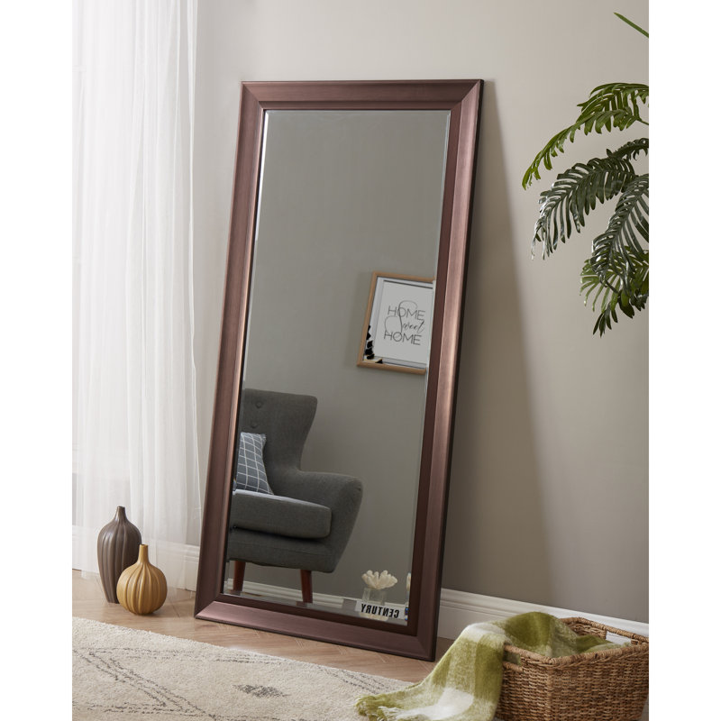 Grand miroir de sol surdimensionné Starkweather, Bronze huilé