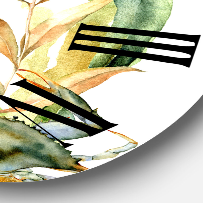 Tropical Fish With Algae and Air Bubble - Traditional wall clock, Large