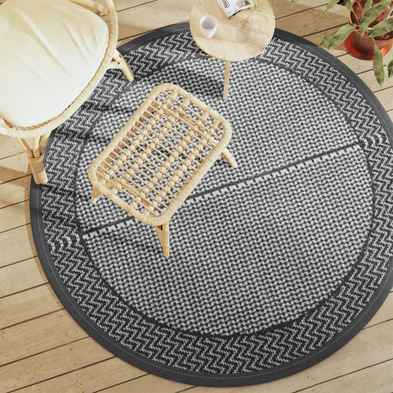 Tapis d'extérieur vidaXL ARAKIL, Rond 63 po